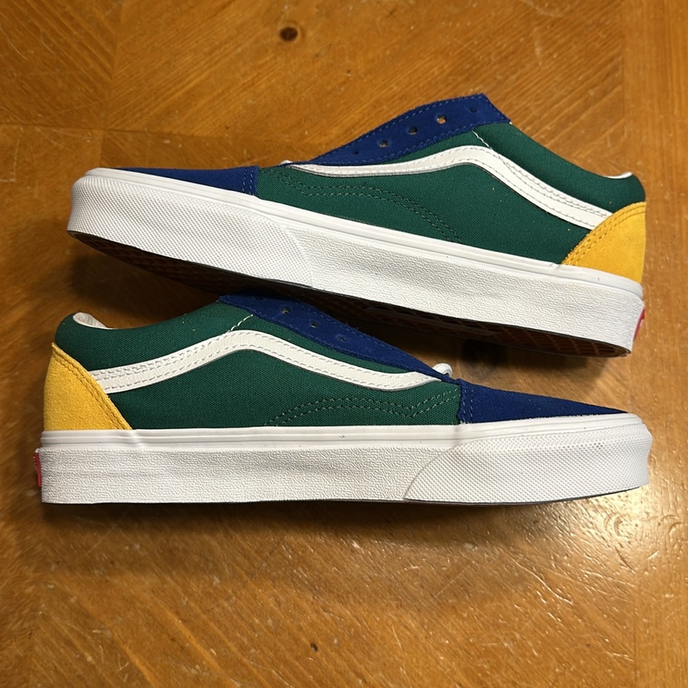 Women’s VANS Old Skool Sneakers ‘Yacht Club’ Green / Blue / Yellow / Red NEW